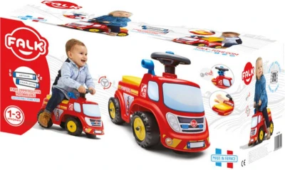 Falk Baby odrážadlo auto hasiči odrážadlo s klaksónom otváracie sedátko