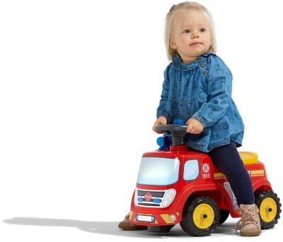 Falk Baby odrážadlo auto hasiči odrážadlo s klaksónom otváracie sedátko