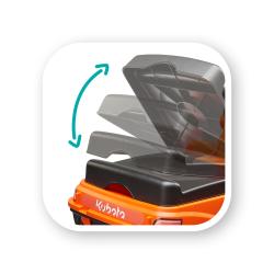 Falk Bager Kubota KX085-5 s otevíratelným sedadlem a přilbou