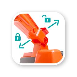 Falk Bager Kubota KX085-5 s otevíratelným sedadlem a přilbou