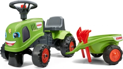 Falk Odrážedlo 212C Baby Claas s vlečkou a lopatkou s hrabičkami Falk Odrážedlo 212C Baby Claas s vlečkou a lopatkou s hrabičkami