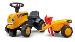 Falk Odrážedlo 215C Baby JCB žlutý s vlečkou a lopatkou s hrabičky
