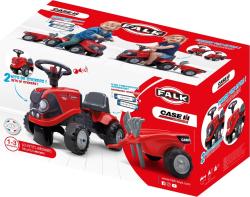 Falk Odrážedlo 238C Baby Case IH červený s vlečkou a lopatkou s hrabičky