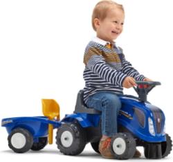 Falk Odrážedlo 280c Baby New Holland T7 s vlečkou a lopatkou s hrabičky