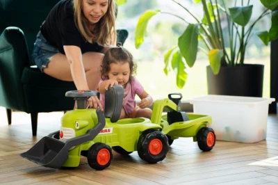 Falk odrážadlo/chodítko traktor s nakladačom, bagrom a vlečkou 912N Class