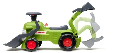 Falk odrážadlo/chodítko traktor s nakladačom, bagrom a vlečkou 912N Class