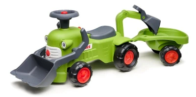 Falk odrážedlo/chodítko traktor s nakladačem, bagrem a vlečkou 912N Class