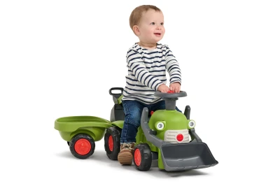 Falk odrážadlo/chodítko traktor s nakladačom, bagrom a vlečkou 912N Class