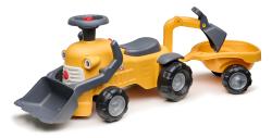 Falk Odrážedlo Marcel Construction s nakladačem, vlečkou a bagrem Falk Odrážedlo Marcel Construction s nakladačem, vlečkou a bagrem