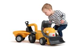 Falk Odrážadlo Marcel Construction s nakladačom, vlečkou a bagrom