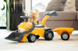 Falk Odrážadlo Marcel Construction s nakladačom, vlečkou a bagrom