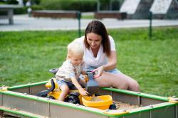 Falk Odrážadlo Marcel Construction s nakladačom, vlečkou a bagrom