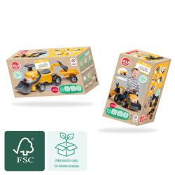 Falk Odrážadlo Marcel Construction s nakladačom, vlečkou a bagrom