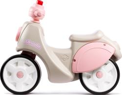 Falk Odrážedlo retro Strada béžovo/růžové s klaksonem