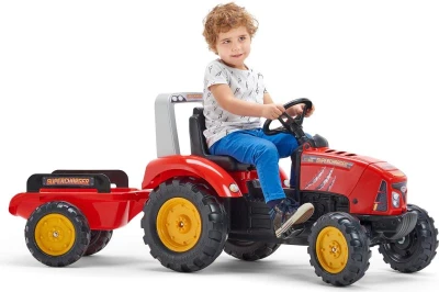 Falk Šlapací traktor 2020AB Supercharger červený