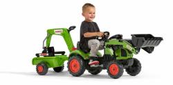 Falk Šlapací traktor 2040N Claas Arion 410 s nakladačem, rypadlem a vlečkou