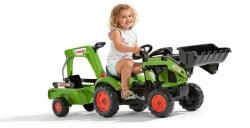 Falk Šlapací traktor 2040N Claas Arion 410 s nakladačem, rypadlem a vlečkou