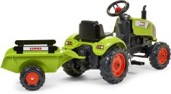 Falk Šlapací traktor 2041C Claas Arion s vlečkou a otevírací kapotou