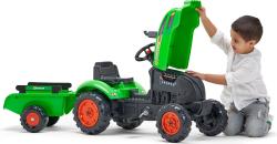 Falk Šlapací traktor 2048AB X-Tractor s vlečkou a otevírací kapotou