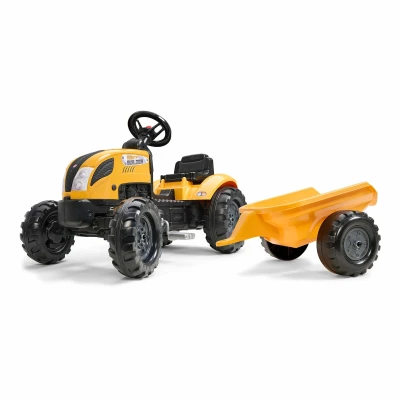 Falk Šlapací traktor 2055L Mighty Builder s vlečkou Falk Šlapací traktor 2055L Mighty Builder s vlečkou