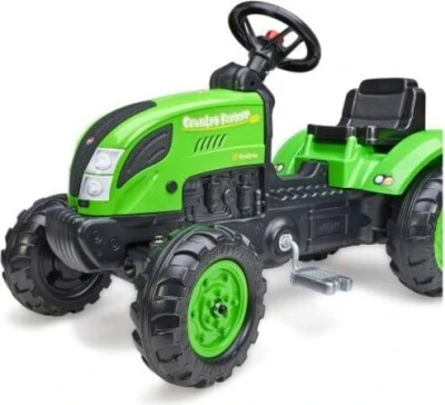 Falk Šlapací traktor 2057L Country Farmer s přívěsem - zelený