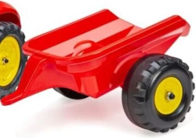 Falk šlapací traktor 2058L Country Farmer s vlečkou - červený