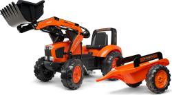 Falk šlapací traktor 2060 Kubota s nakladačem a vlečkou Falk šlapací traktor 2060 Kubota s nakladačem a vlečkou