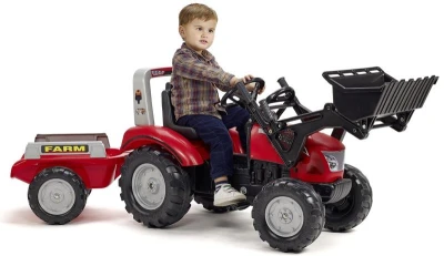 Falk Šliapací traktor 3020AM - Mc Cormick X.7 s prívesom