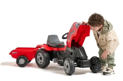 Falk Šlapací traktor Case IH s vlečkou