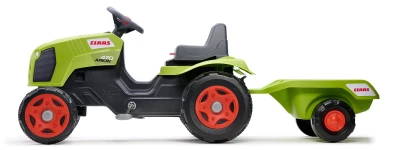 Falk Šlapací traktor Claas Arion 470 s vlečkou