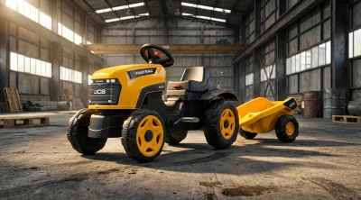 Falk Šlapací traktor JCB s vlečkou