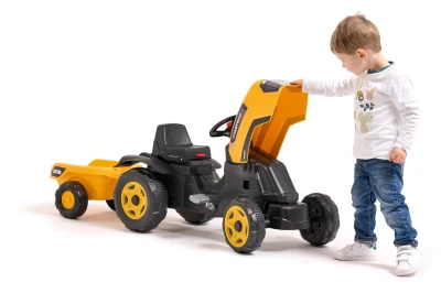 Falk Šlapací traktor JCB s vlečkou