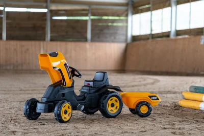 Falk Šlapací traktor JCB s vlečkou