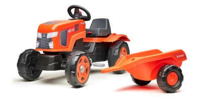 Falk Šlapací traktor Kubota s vlečkou