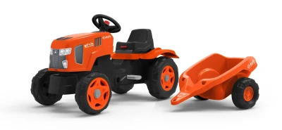 Falk Šlapací traktor Kubota s vlečkou