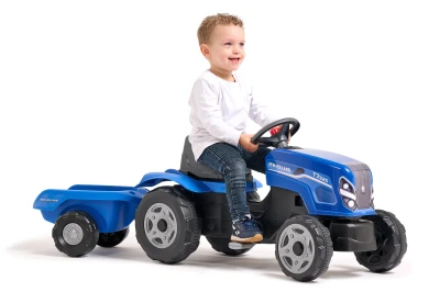 Falk Šlapací traktor New Holland s vlečkou