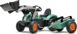 Falk šliapací traktor SUPER LOADER 1054AM s nakladačom a prívesom - zelený Falk šliapací traktor SUPER LOADER 1054AM s nakladačom a prívesom - zelený