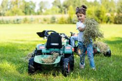 Falk šlapací traktor SUPER LOADER 1054AM s nakladačem a přívěsem - zelený