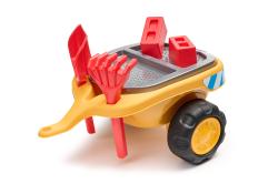 Falk Traktor Baby JCB s volantom, klaksónom a prívesom