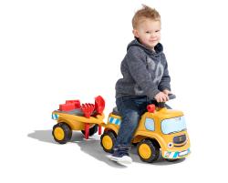 Falk Traktor Baby JCB s volantom, klaksónom a prívesom