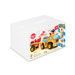 Falk Traktor Baby JCB s volantom, klaksónom a prívesom