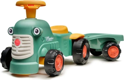 Falk traktor baby Maurice zelený vintage s přívěsem Falk traktor baby Maurice zelený vintage s přívěsem