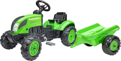 Falk Traktor Country Farmer šlapací Zelený vozítko set s valníkem