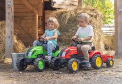 Falk Traktor Country Farmer šlapací Zelený vozítko set s valníkem