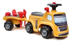 Falk Traktor volvo FMX s volantom, klaksónom a prívesom