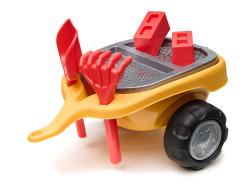 Falk Traktor volvo FMX s volantem, klaksonem a přívěsem