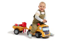 Falk Traktor volvo FMX s volantem, klaksonem a přívěsem