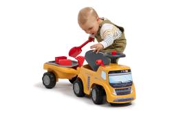 Falk Traktor volvo FMX s volantem, klaksonem a přívěsem