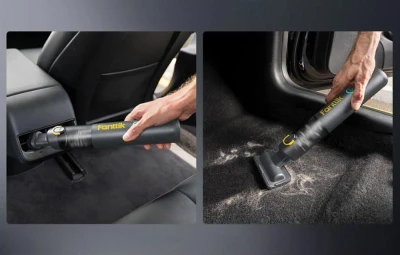 Fanttik Akumulátorový přenosný vysavač do auta V8 Apex (šedý)