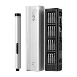 Fanttik Sada elektrických šroubováků E1 Max 3,7 V (stříbrná) Fanttik Sada elektrických šroubováků E1 Max 3,7 V (stříbrná)